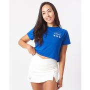 Kentucky KadyLuxe Milky Silk Cropped Tee